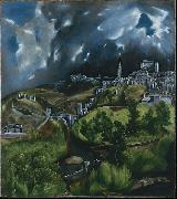 El Greco View of Toledo painting